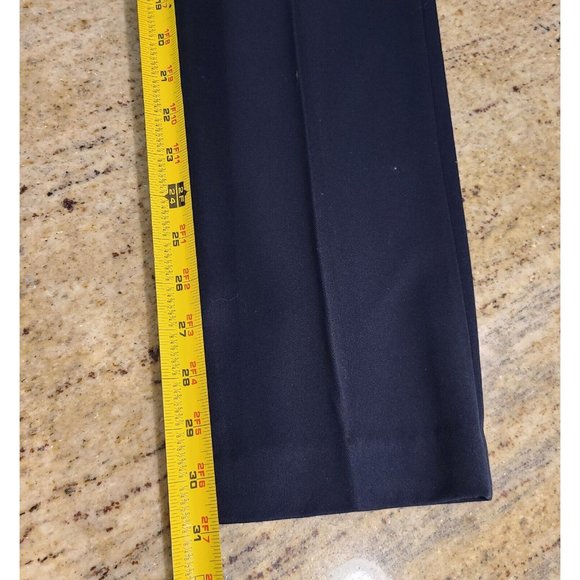 Michael Kors Womens Size 10 Basics Pants Black Blue? Career Dress Trouser 34x31 - Picture 3 of 15